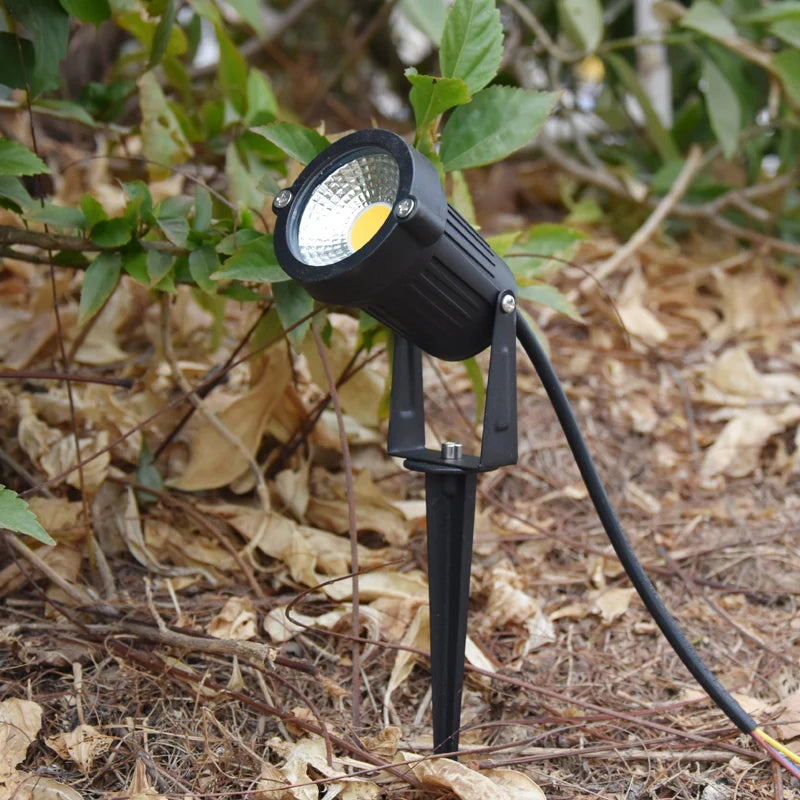 Garten-Erdspießstrahler – COB-LED 5 W bis 15 W – IP65-wasserdichter Strahler für Bäume, Büsche und Landschaftsbeleuchtung (AC/DC-Optionen)
