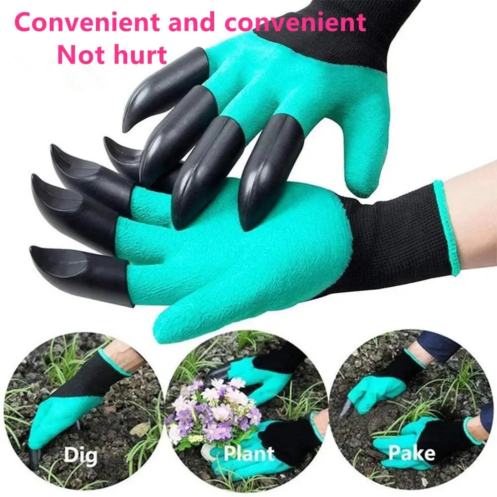 Guantes de excavación con garras: perfectos para jardinería, plantación, deshierbe y cuidado del césped.